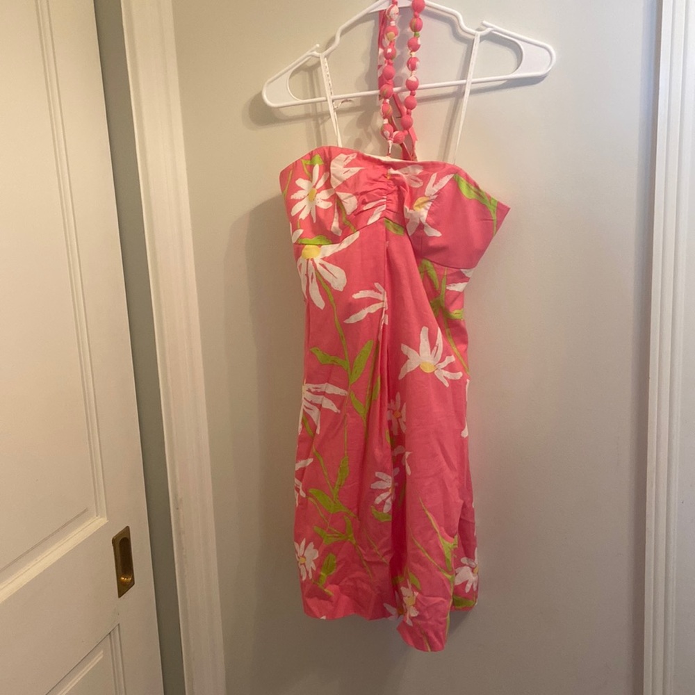 Lily Pulitzer pink halter dress